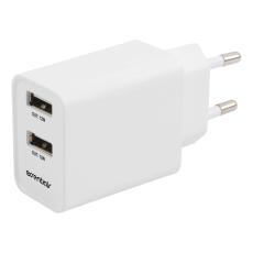 UTGATT1 - Essentials USB-A Väggladdare 2x 2.4A 12W - Vit