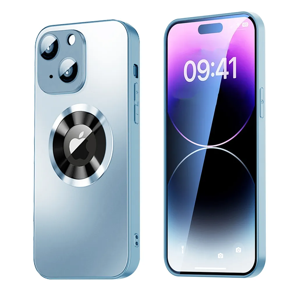 SiGN iPhone 15 Plus Mobilskal med Linsskydd och Logo View - Blå | 2353 | AlltMobil