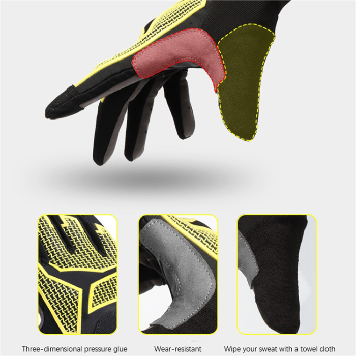 HUNTRANGE - HUNTRANGE Touchvantar Handskar (2 Pack) Cykel Helfinger B2318 - Gul