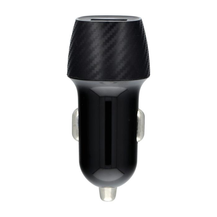 UTGATT1 - Billaddare QWE CARBON USB 2,4A 12W CC281-1A Svart