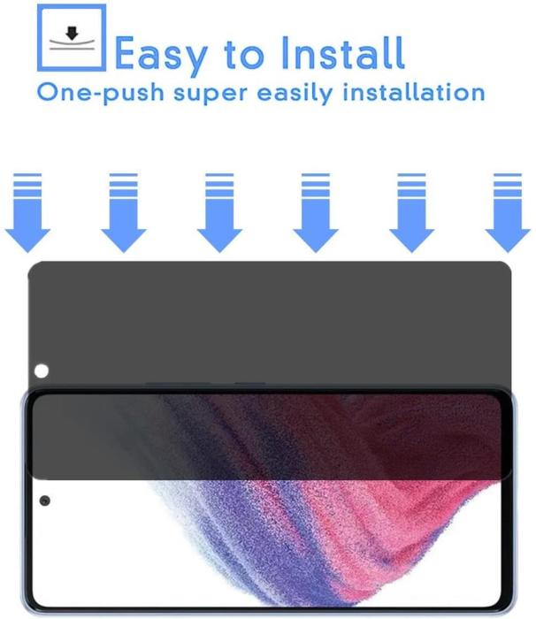 A-One Brand - Privacy Härdat Glas Skärmskydd Samsung Galaxy A53 5G Skärmskydd
