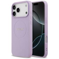 Guess - Guess iPhone 17 Pro Max Mobilskal MagSafe Grained Ring - Lila