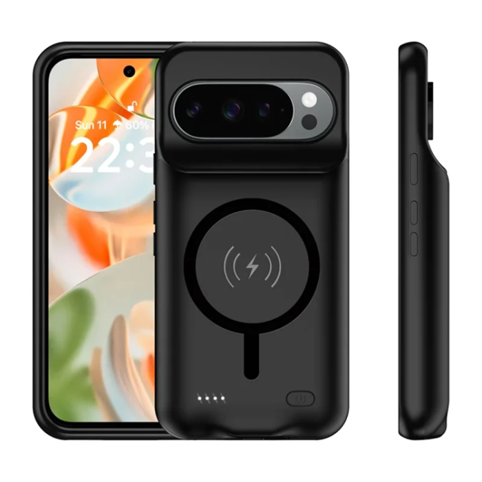 A-One Brand - Google Pixel 10/10 Pro Batteriskal Magsafe 6000mAh A49S - Svart