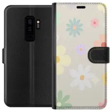 Gustaf - Pl&aring;nboksfodral till Samsung Galaxy S9+ med fejdande blommor