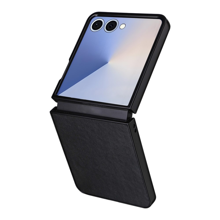 A-One Brand - Galaxy Z Flip 7 Mobilskal PU Läder Protective - Svart