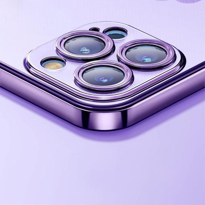 ROCK - ROCK iPhone 14 Pro Skal Electroplating Matte - Lila