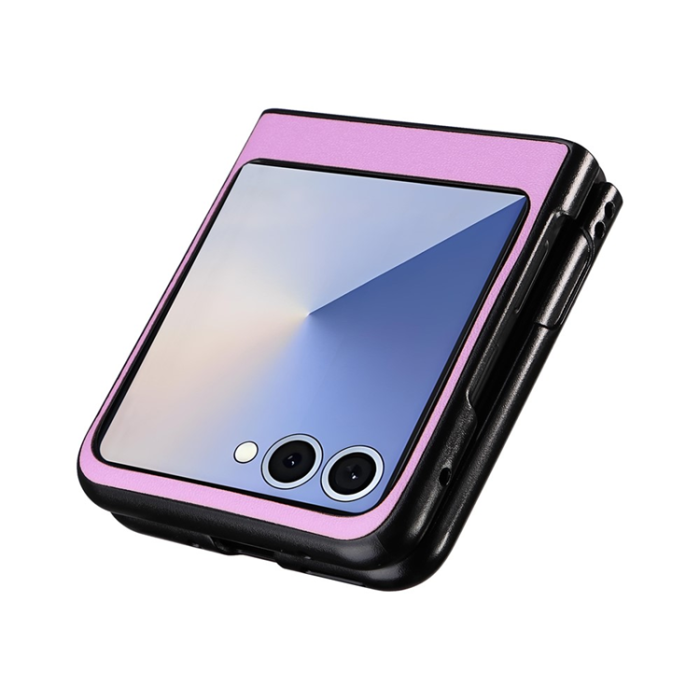 A-One Brand - Galaxy Z Flip 7 Mobilskal PU Läder Protective - Lila