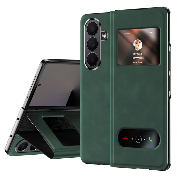 Galaxy Z Fold7 Fodral View Window - Grön | 2353 | AlltMobil