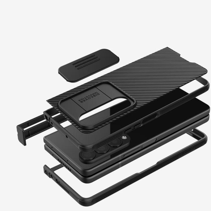 Nillkin - Nillkin Galaxy Z Fold 4 Skal Camshield Pro Simple - Blå