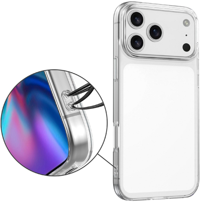 A-One Brand - iPhone 17 Pro Mobilskal TPU med Härdat Glas - Clear