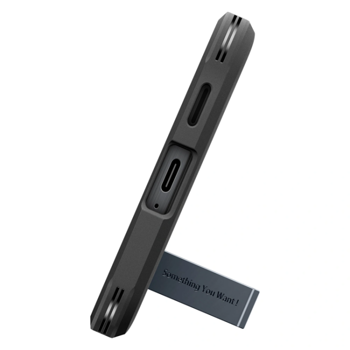 Spigen - Spigen Mobilskal För Galaxy A57 5G Tough Armor - Metal Slate