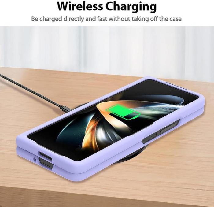 OEM - Galaxy Z Fold 5 Mobilskal Magsafe Skin-touch PC Slim - Lila