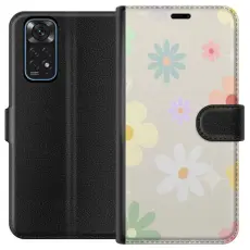Gustaf - Pl&aring;nboksfodral till Xiaomi Redmi Note 11 med fejdande blommor