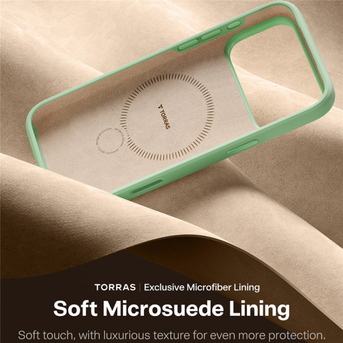Torras - TORRAS iPhone 17 Pro Mobilskal MagSafe Ostand Q Pro - Matchagrön