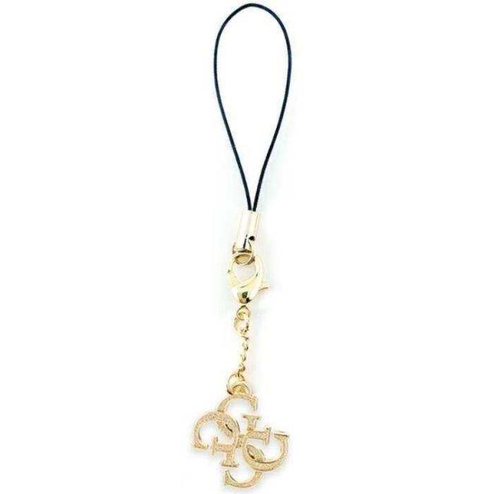 Guess - Guess Mobilrem Glitter Charm - Guld