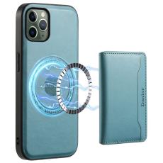 DENIOR - DENIOR Mobilskal till iPhone 11 Pro PU L&auml;der + PC + TPU - Bl&aring;