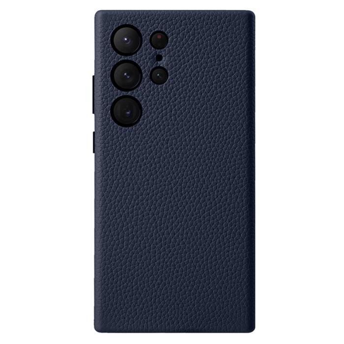 Melkco - MELKCO Mobilskal till Samsung Galaxy S24 Ultra Äkta Läder + PC - Blå