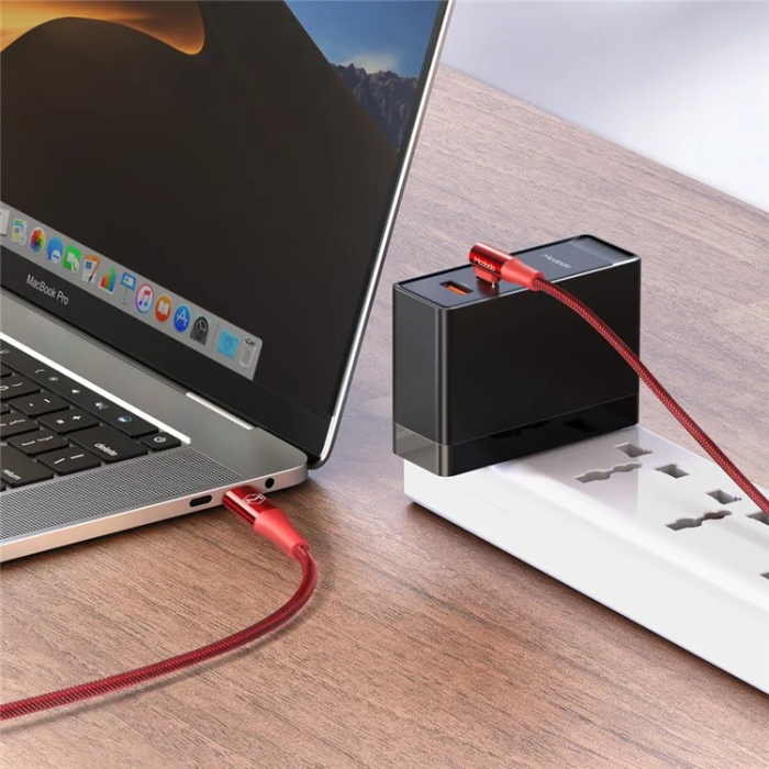 MCDODO - MCDODO USB-C - USB-C 100W Kabel 1.2M CA-832 - Röd