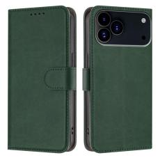 A-One Brand - iPhone 17 Pro Plånboksfodral Solid Color - Svartgrön