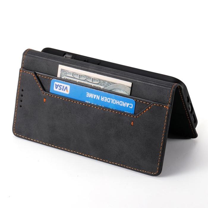 OEM - Samsung Galaxy S26+ Plånboksfodral RFID Skydd Konstläder - Svart