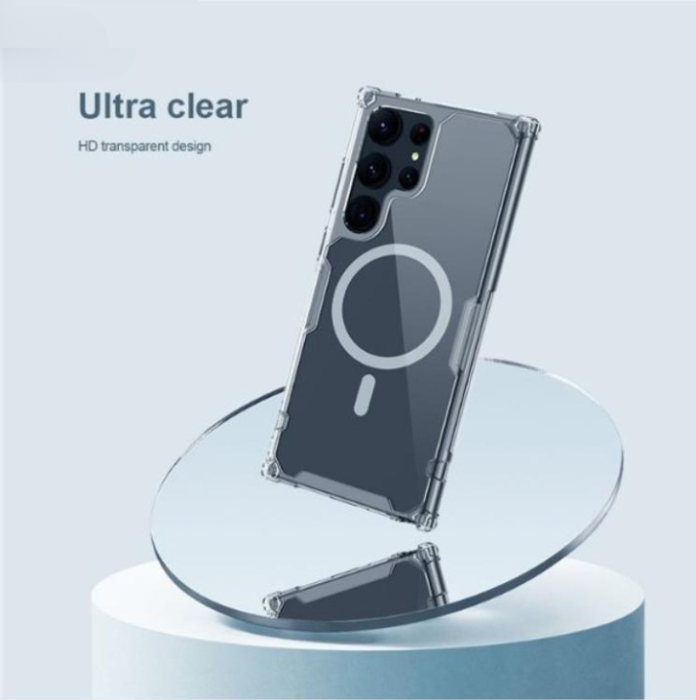 Nillkin - Nillkin Galaxy S23 Ultra Mobilskal Magsafe Nature Pro - Clear