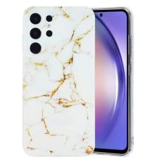 OEM - Mobilskal till Samsung Galaxy S26 Ultra Marmor M&ouml;nster TPU - Vit