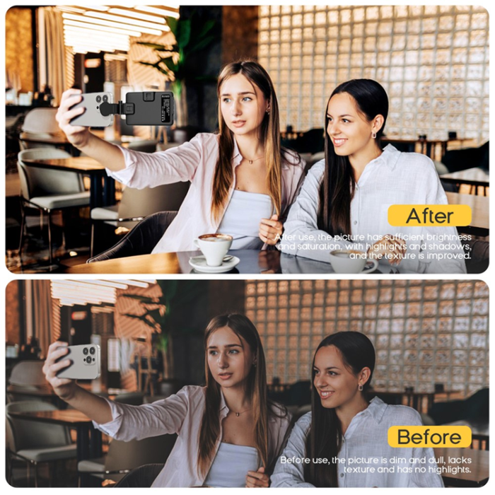 OEM - Bärbar Selfielampa för Liveströmmande Videokonferenser XJ103