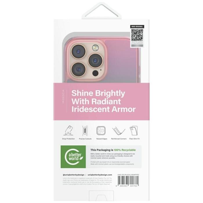 UNIQ - UNIQ iPhone 16 Pro Mobilskal MagSafe Iridescia - Pink Prism
