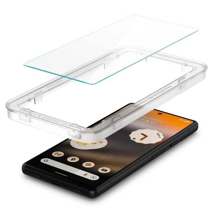Spigen - [2-Pack] Spigen Google Pixel 6a Härdat Glas Skärmskydd Slim