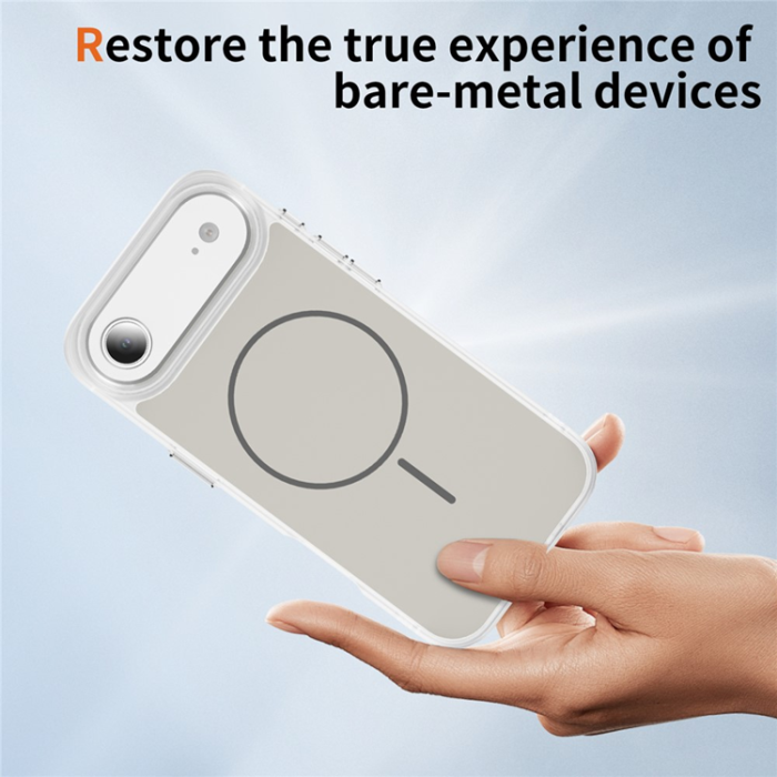 A-One Brand - iPhone Air Mobilskal MagSafe Skin Touch TPU PC - Vit