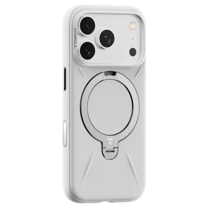 Torras - TORRAS iPhone 17 Pro Max Mobilskal MagSafe Liquid Silikon - Vit