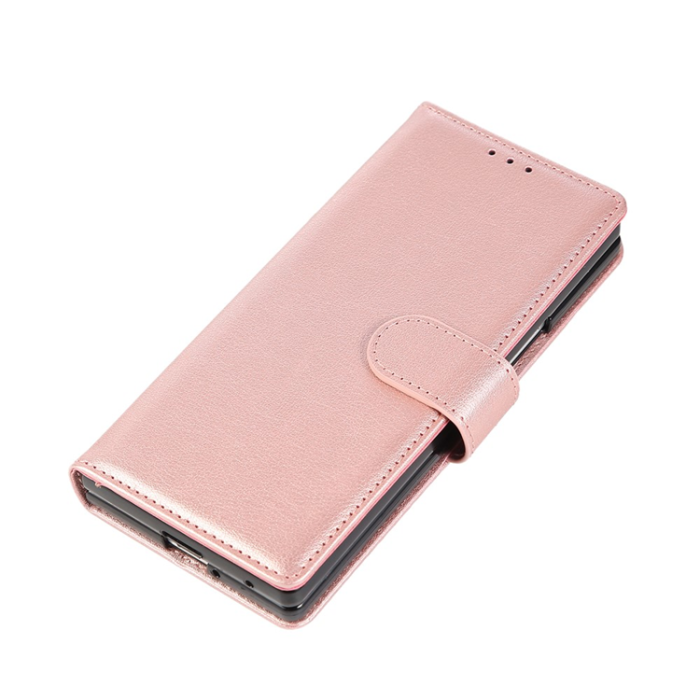 A-One Brand - Galaxy Z Fold7 Plånboksfodral Med Handledsrem - Roséguld