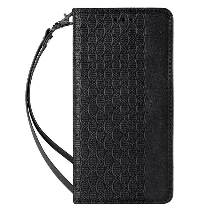 OEM - Galaxy S22 Plus Plånboksfodral Magnet Strap - Svart
