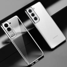 SULADA - SULADA Transparent Mobilskal Electroplating PC f&ouml;r Galaxy S21+ 5G Silver
