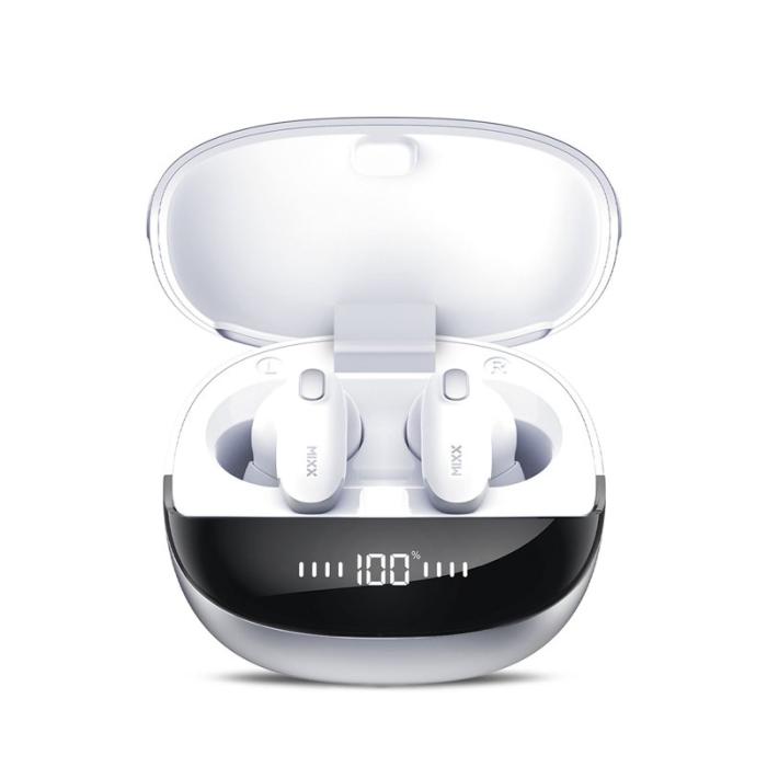 MIXX - MIXX Hörlur Mini Charge 2 In-Ear Tws Qi Trådlös Vit