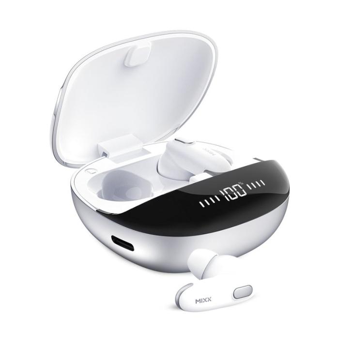 MIXX - MIXX Hörlur Mini Charge 2 In-Ear Tws Qi Trådlös Vit