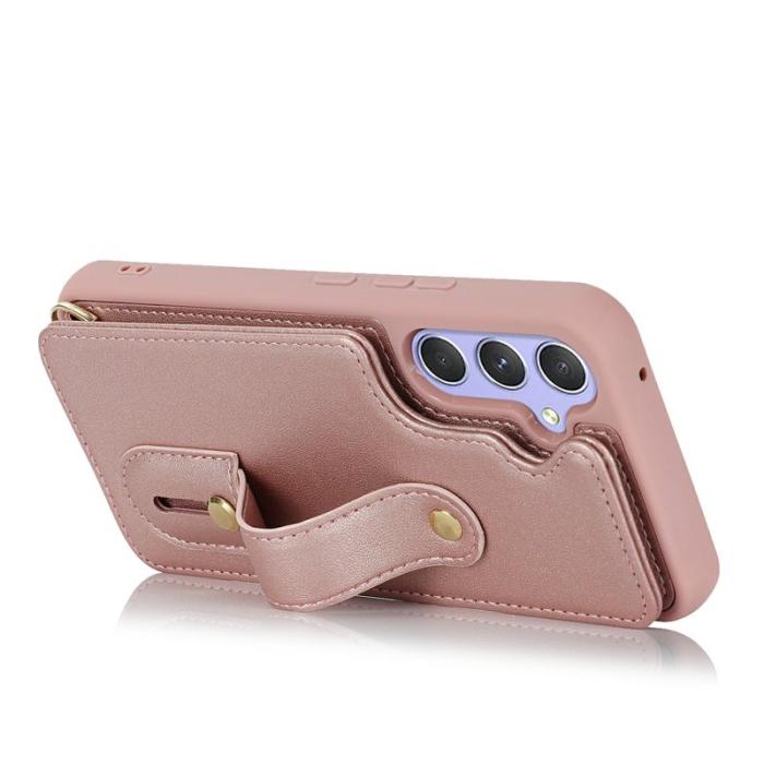 OEM - Mobilskal för Samsung Galaxy S26 Kickstand Kortfack TPU - Roséguld