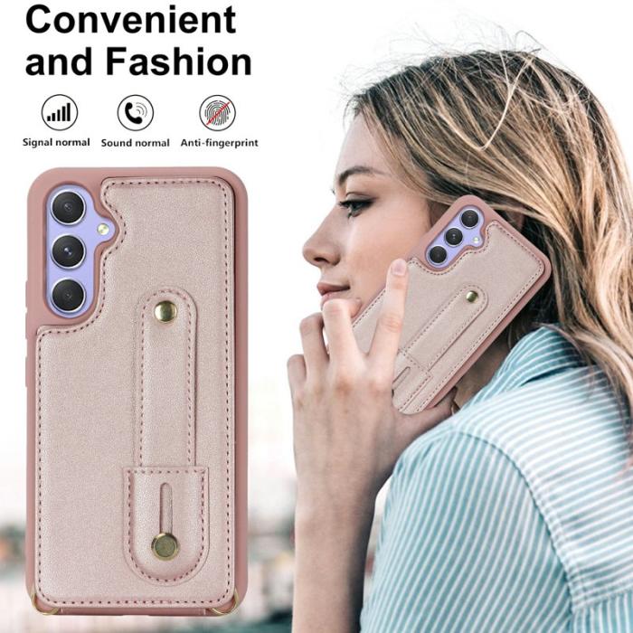 OEM - Mobilskal för Samsung Galaxy S26 Kickstand Kortfack TPU - Roséguld