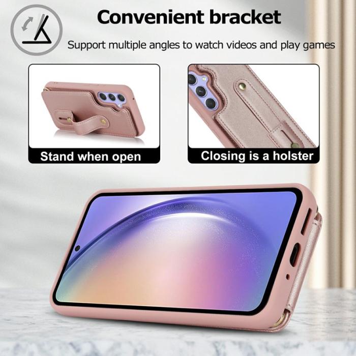 OEM - Mobilskal för Samsung Galaxy S26 Kickstand Kortfack TPU - Roséguld