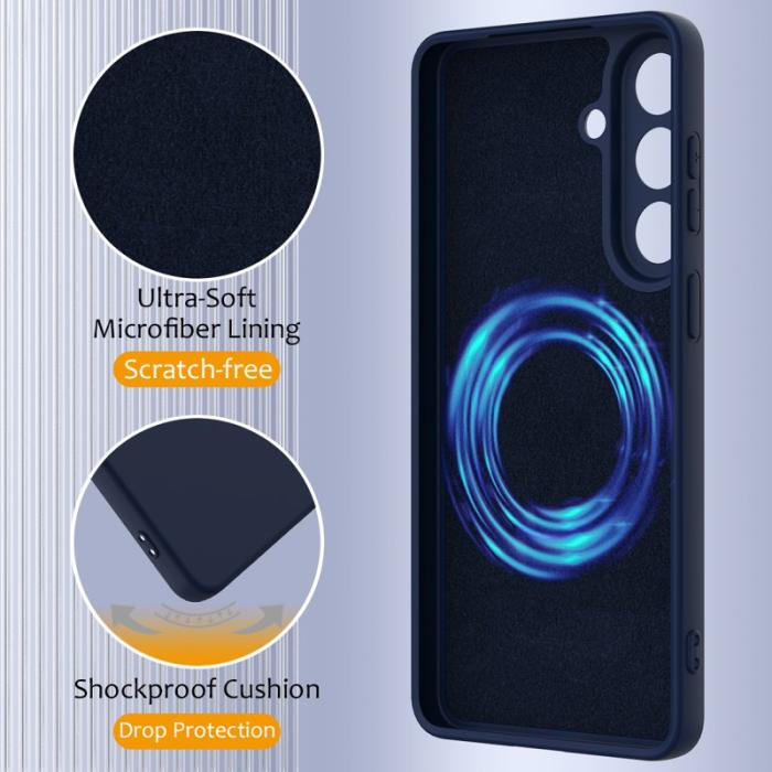 OEM - Mobilskal för Samsung Galaxy S26 Magnetiskt Anti-Drop Silikon - Mörkblå