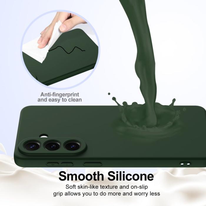 OEM - Mobilskal för Samsung Galaxy S26 Magnetiskt Anti-Drop Silikon - Mörkgrön