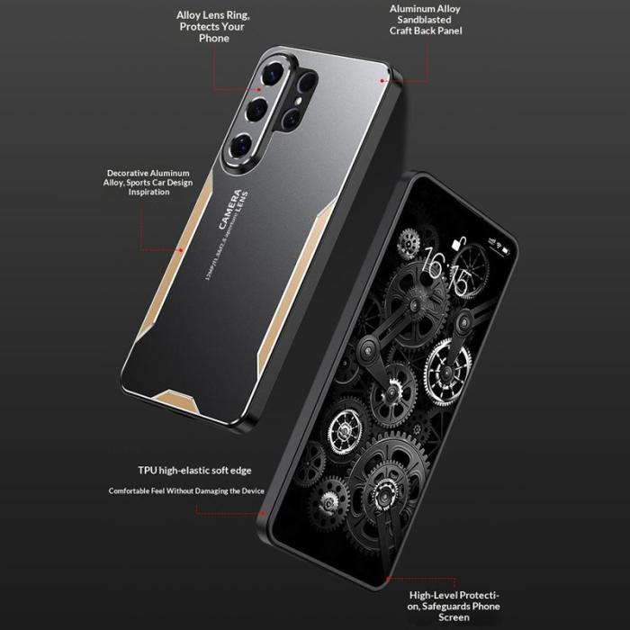 OEM - Mobilskal för Samsung Galaxy S26 Ultra Aluminium + TPU - Silver