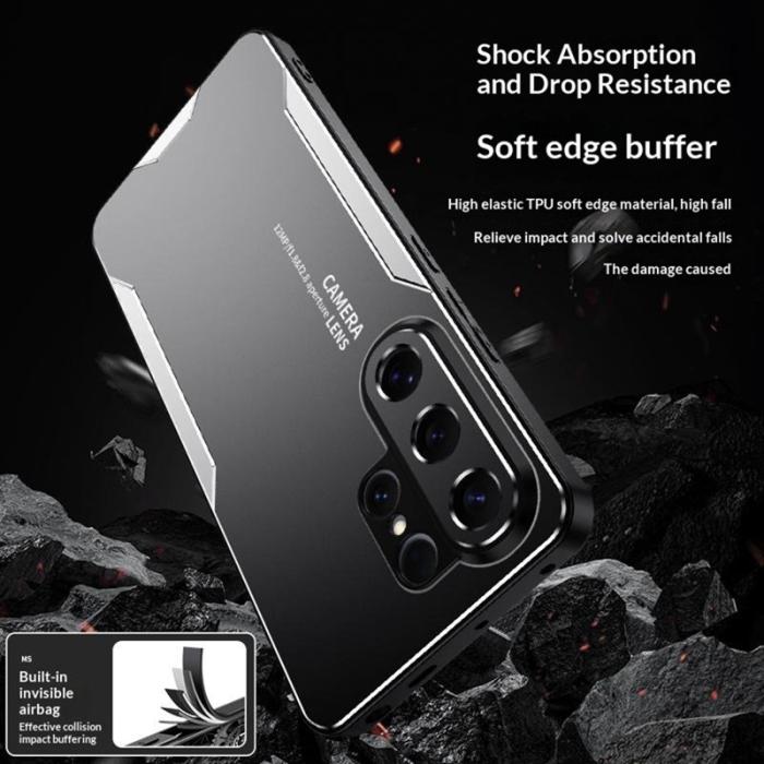 OEM - Mobilskal för Samsung Galaxy S26 Ultra Aluminium + TPU - Silver