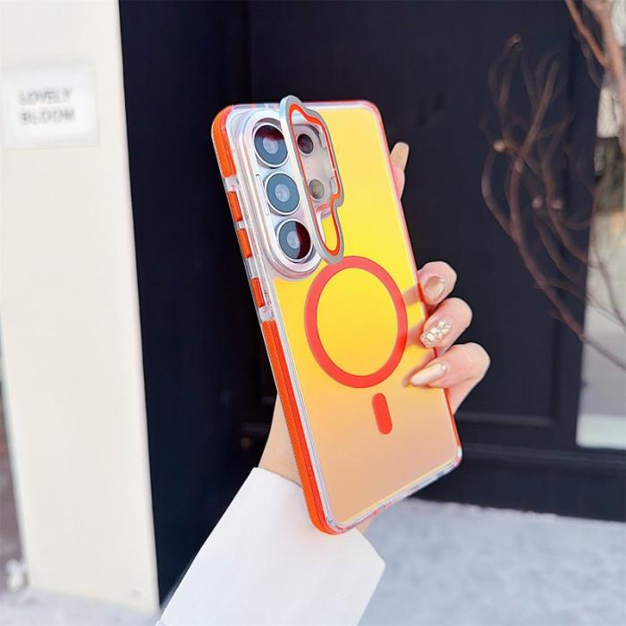 OEM - Mobilskal för Samsung Galaxy S26 Ultra Magnetiskt TPU + Kickstand - Orange