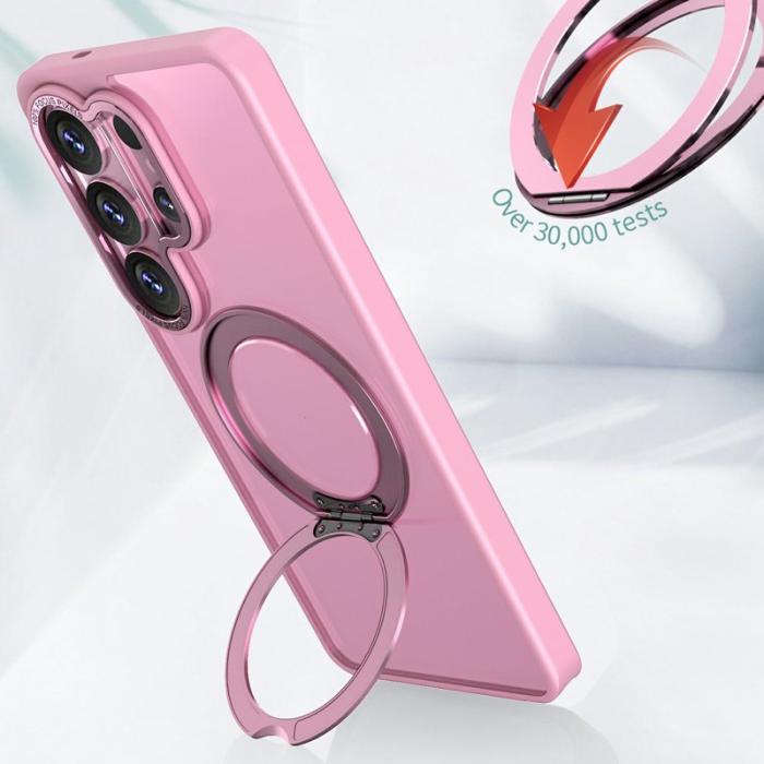 OEM - Mobilskal för Samsung Galaxy S26 Ultra Magnetiskt TPU + Kickstand - Rosa