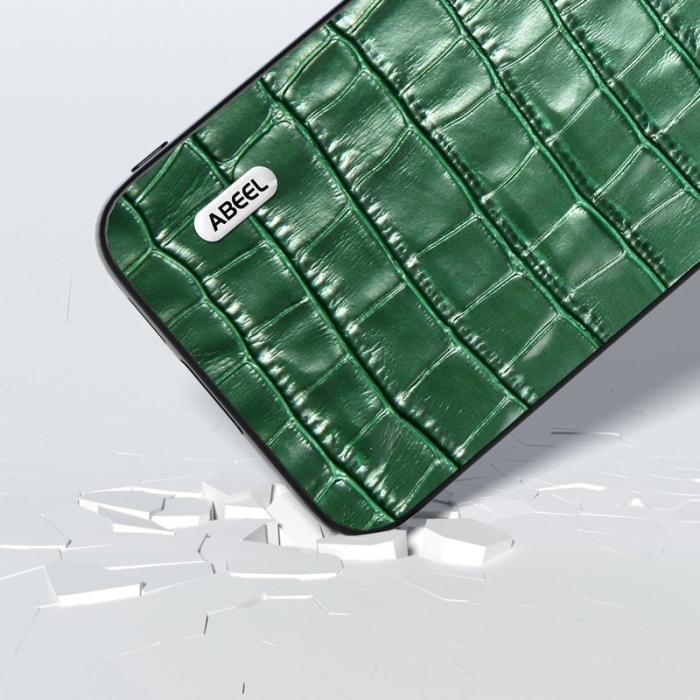 ABEEL - ABEEL Mobilskal till Samsung Galaxy S23 FE i Äkta Läder Grön