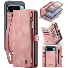 Caseme - CASEME 008 Pl&aring;nboksfodral till Google Pixel 9 Pro XL i Konstl&auml;der - Rosa