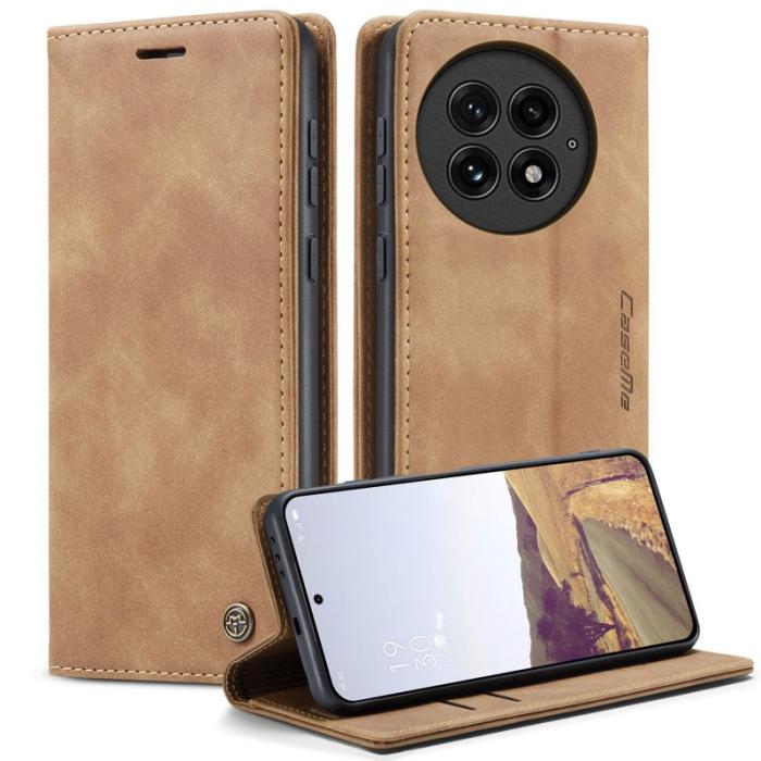 Caseme - CASEME 013 Plånboksfodral för OnePlus 13 KonstLäder - Brun