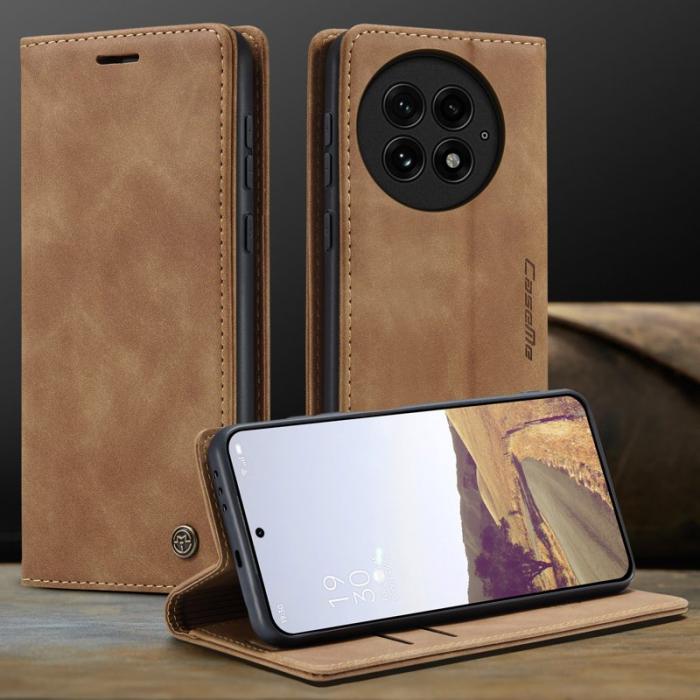 Caseme - CASEME 013 Plånboksfodral för OnePlus 13 KonstLäder - Brun