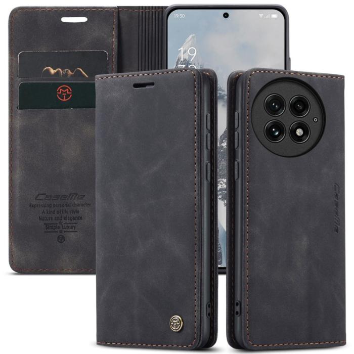 Caseme - CASEME 013 Plånboksfodral för OnePlus 13 KonstLäder - Svart